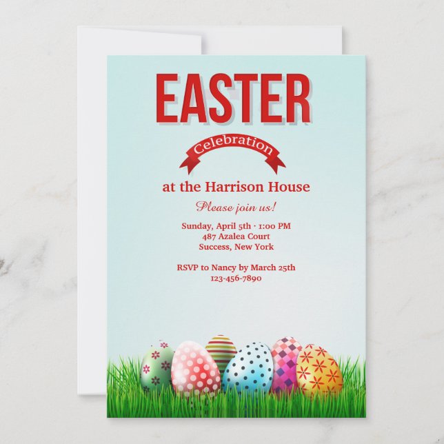 Easter Celebration Invitation (Front)