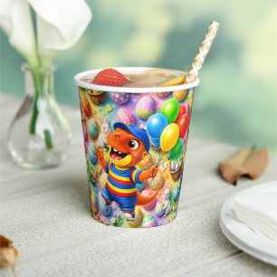 Easter celebration kids birthday paper cups