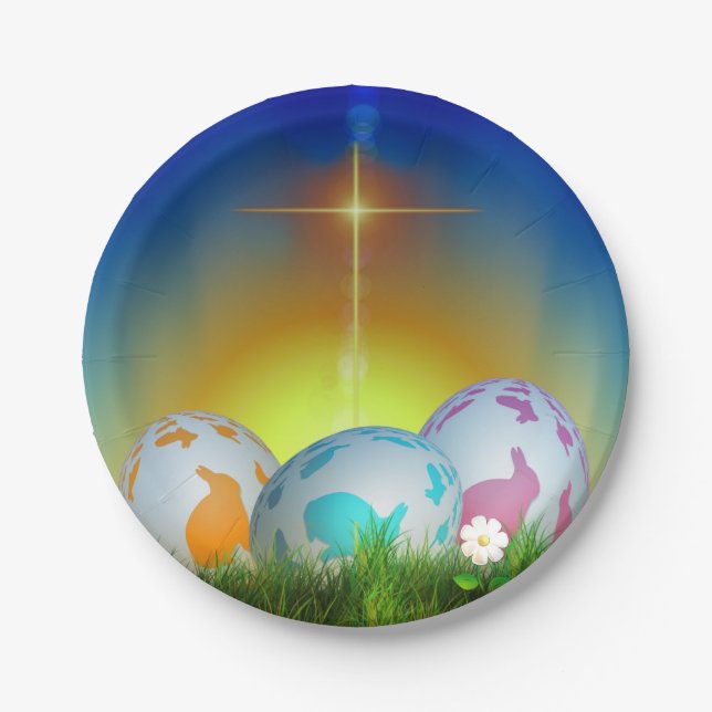 Easter Celebration Paper Plates (Front)
