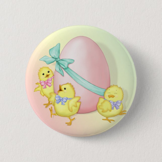 Easter Celebration Pinback Button (Front)