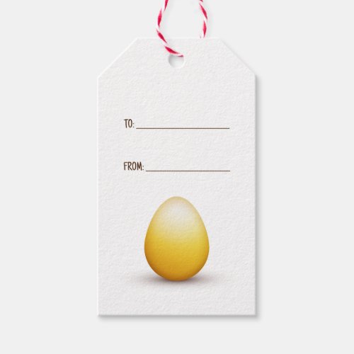 Easter Celebration treat label with yellow egg