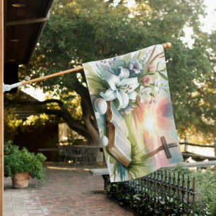 Easter Celebration Weatherproof House Flag