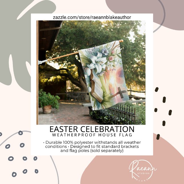 Easter Celebration Weatherproof House Flag (Creator Uploaded)