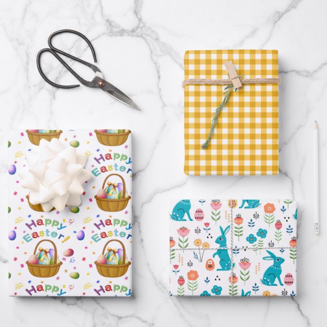 Easter Celebration  Wrapping Paper Sheets (Front)