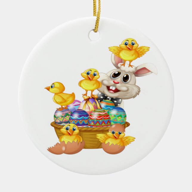 Easter Ceramic Ornament (Front)