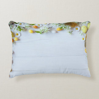 Easter Cherry Plum: Yellow Eggs. Accent Pillow