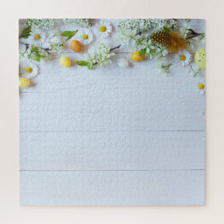 Easter Cherry Plum: Yellow Eggs. Jigsaw Puzzle