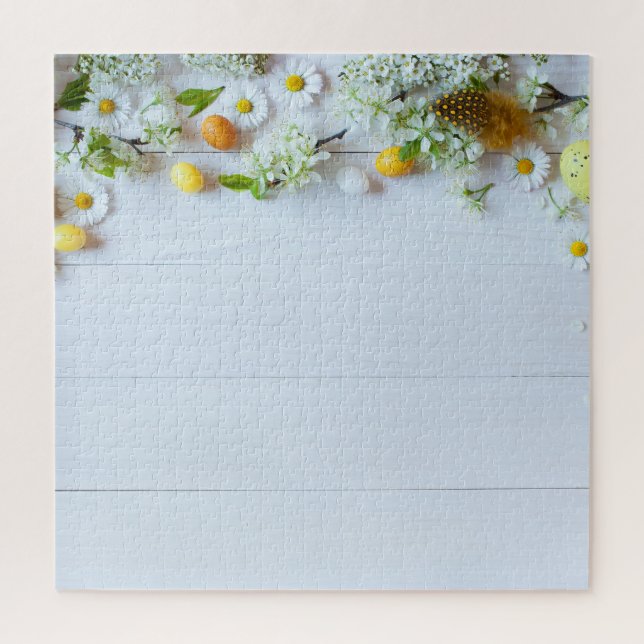 Easter Cherry Plum: Yellow Eggs. Jigsaw Puzzle (Vertical)