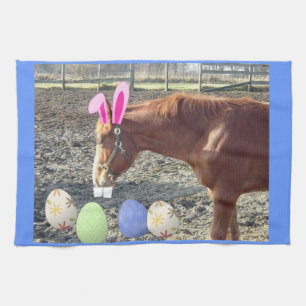 Easter Chestnut Horse Towel