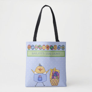 Easter Chic - Personalized Easter Egg Hunt Tote Bag