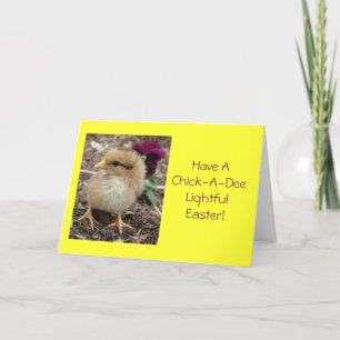 Easter Chick-A-Dee-Light I Holiday Card