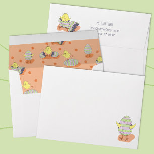 Easter Chick and Egg Personalized Envelope