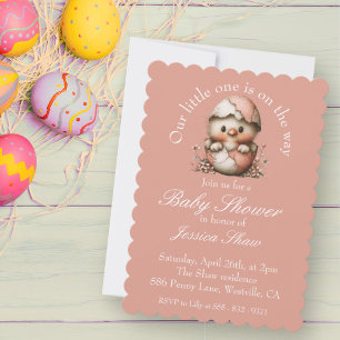 Easter Chick Baby Shower Invitation