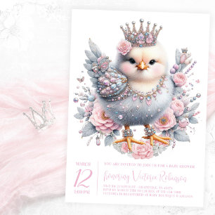 Easter Chick Baby Shower Invitation