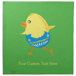 Easter Chick custom cloth napkins