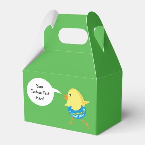 Easter Chick custom favor box