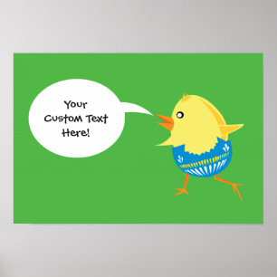 Easter Chick custom poster