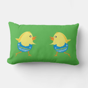 Easter Chick custom throw pillow