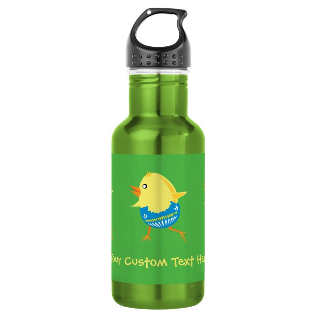Easter Chick custom Water Bottle (Front)