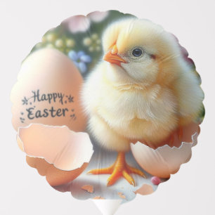Easter Chick Emerging from Egg Shell Balloon