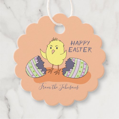 Easter Chick Favor Tag