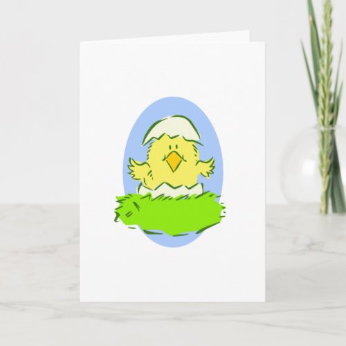 Easter Chick Holiday Card