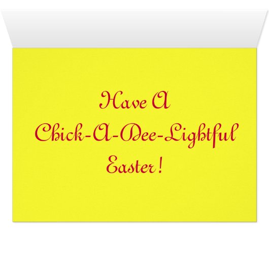 Easter Chick IV (Inside Horizontal (Bottom))