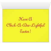 Easter Chick IV Cards (Inside Horizontal (Bottom))