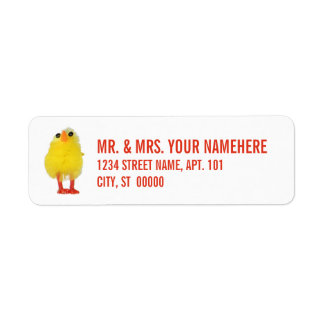 Easter Chick Label