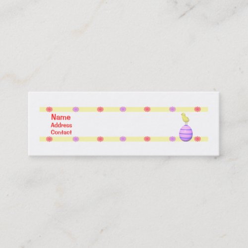 Easter Chick - Skinny Business Card