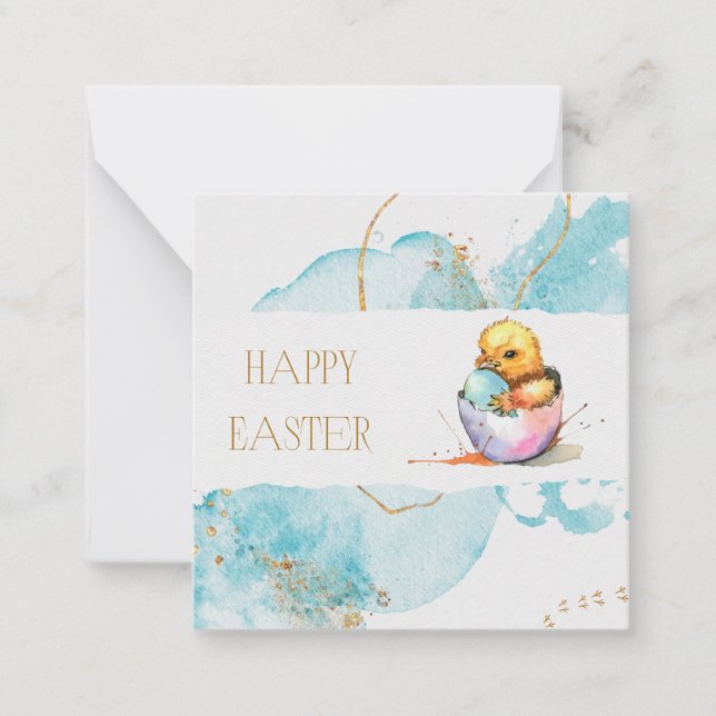 Easter Chick (post card style) Greeting (Front)