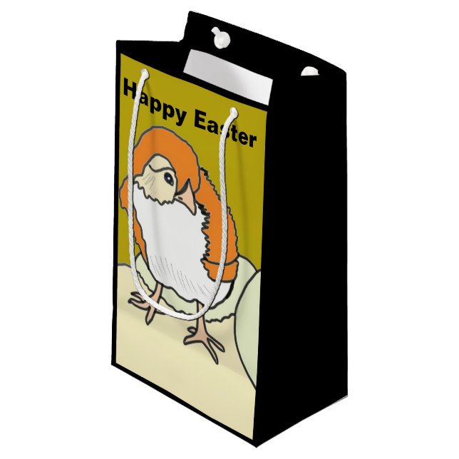 Easter Chick Small Gift Bag (Front Angled)