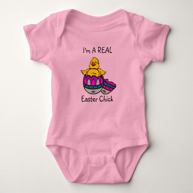 Easter Chick T-Shirt Baby Bodysuit (Front)