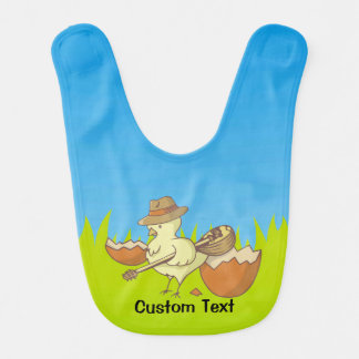 Easter Chick with Bouzouki Baby Bib