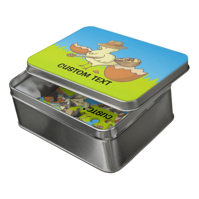 Easter Chick with Bouzouki Jigsaw Puzzle (Lid Open)