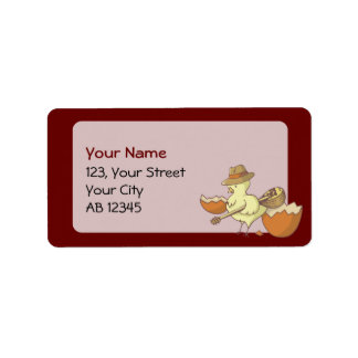 Easter Chick with Bouzouki Label