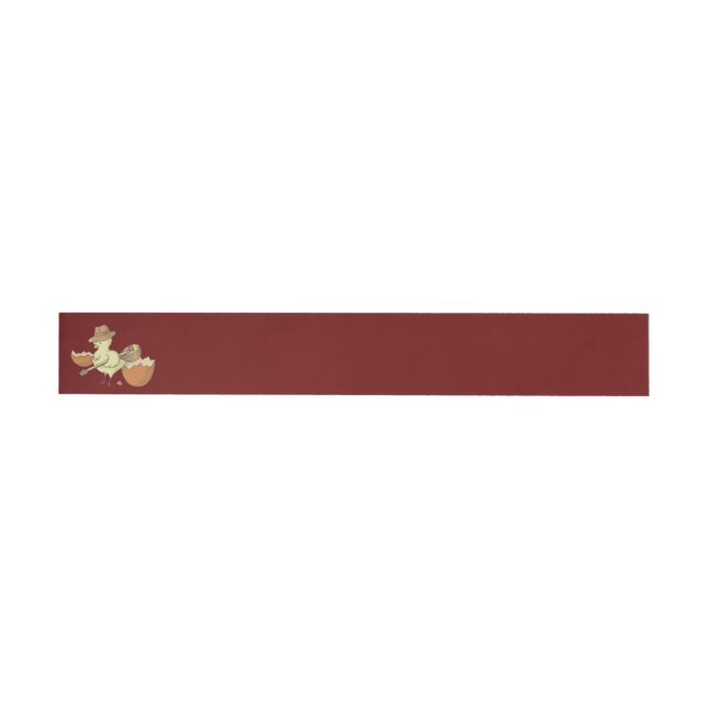 Easter Chick with Bouzouki Wrap Around Address Label (Individual)