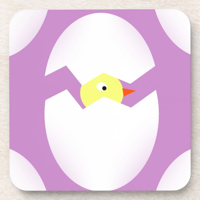 easter chicken egg drink coaster (Front)
