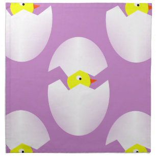 easter chicken egg napkin
