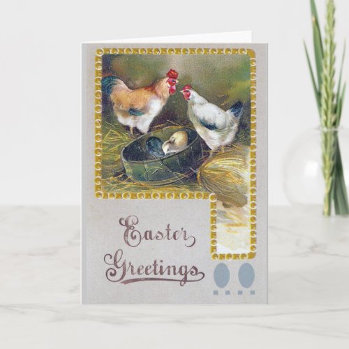 Easter Chicken Family Holiday Card