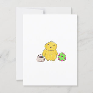 Easter Chicken Postcard