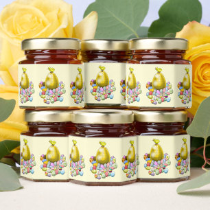 Easter chicken with all its eggs honey jar favors