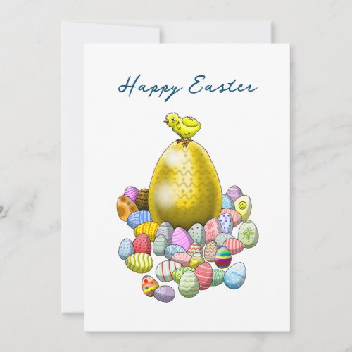 Easter chickens easter egg Holiday Card