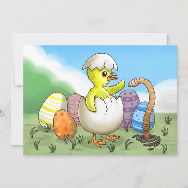 Easter Chicken's Holiday Card (Front)