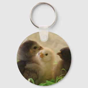Easter Chickens Keychain