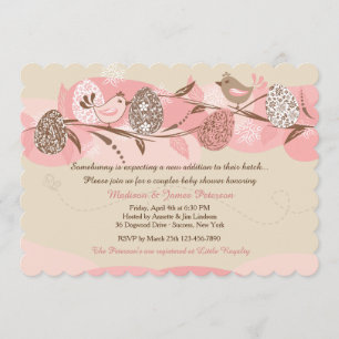 Easter Chicks Couples Baby Shower Invitation