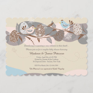 Easter Chicks Couples Baby Shower Invitation