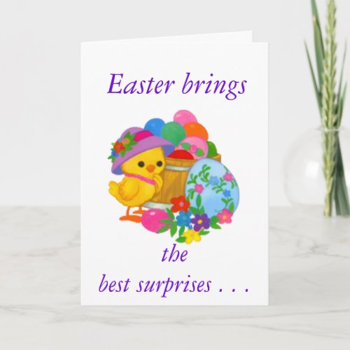 Easter Chicks Greeting Card