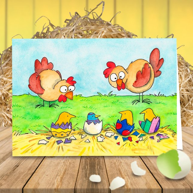 Easter chicks greeting card by Nicole Janes (Creator Uploaded)