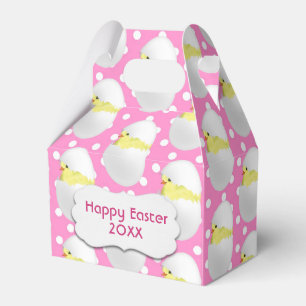 Easter Chicks In Eggs Favor Boxes